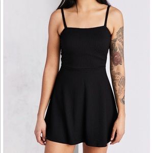 Silence + Noise square neck fit and flare dress